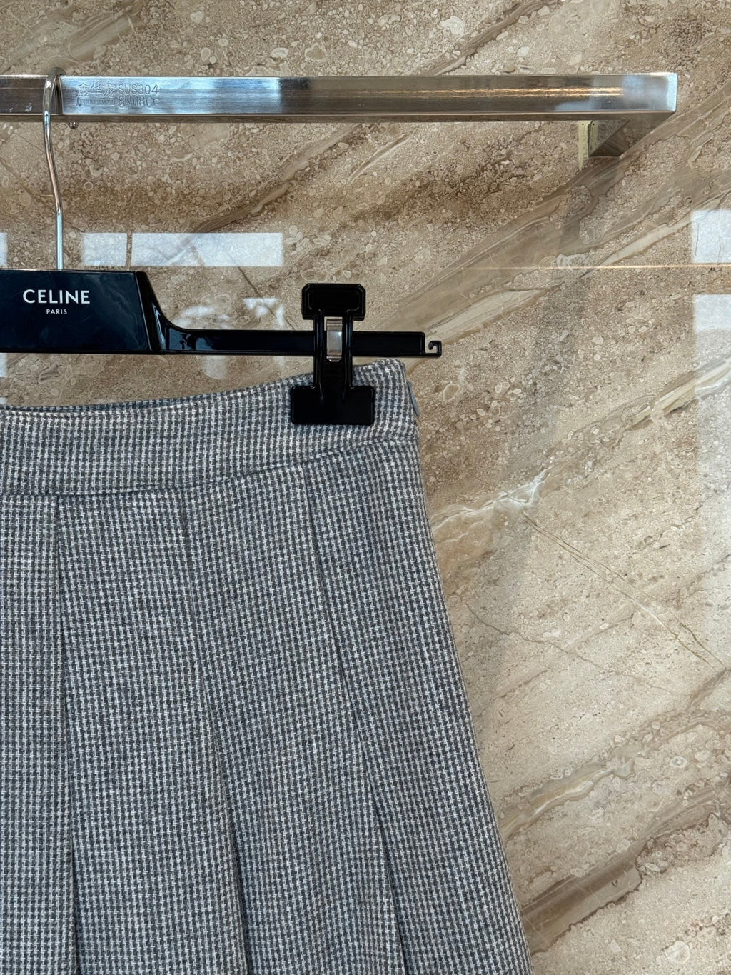 CELINE 25S PLEATED SKIRT 0086