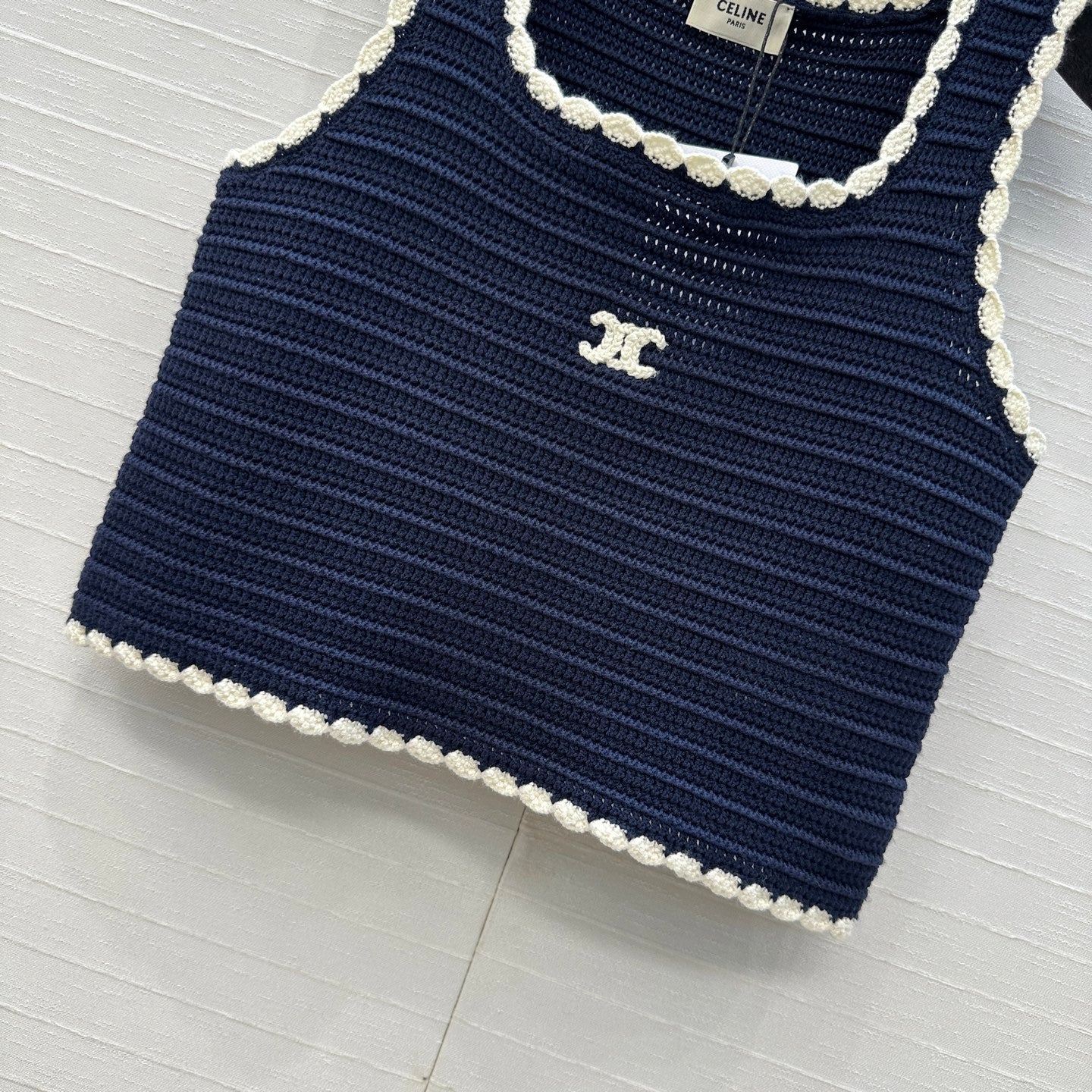 CELINE SLEEVELESS KNIT TOP 268312